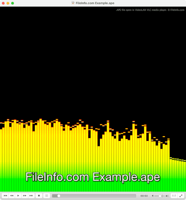 Screenshot of a .ape file in VideoLAN VLC media player