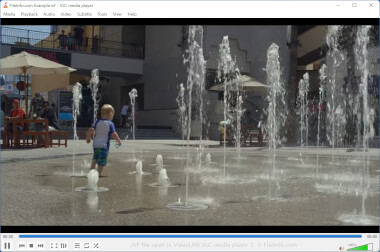 Screenshot of a .ivf file in VideoLAN VLC media player 3