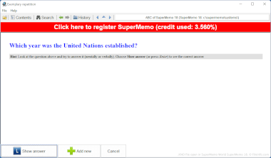 Screenshot of a .kno file in SuperMemo World SuperMemo 18