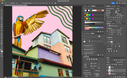 Screenshot of Adobe Photoshop 2025